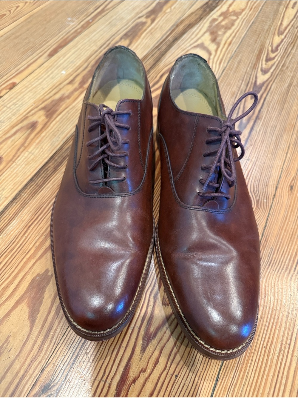 Cole Haan Brown Leather Derby Dress Men’s Shoes (Sz 9.5)